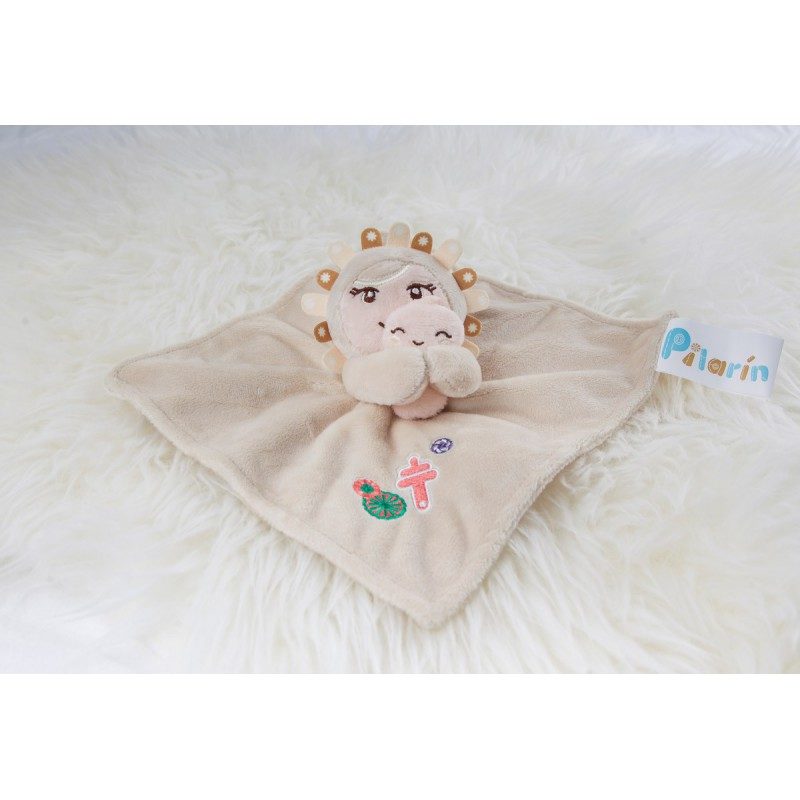 Doudou sonajero beige