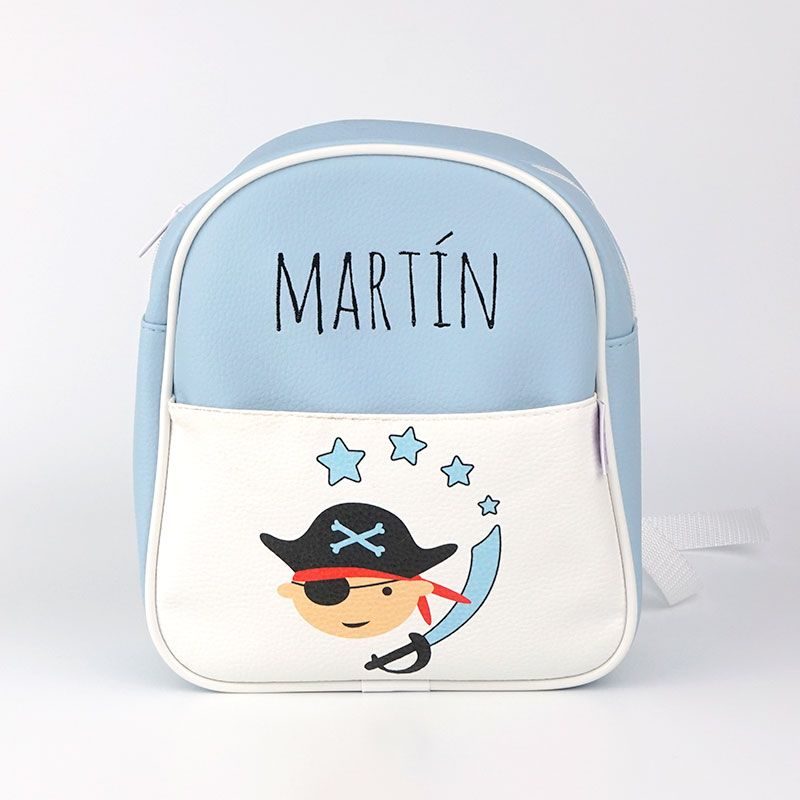 MOCHILA PIRATA AZUL PERSONALIZADA